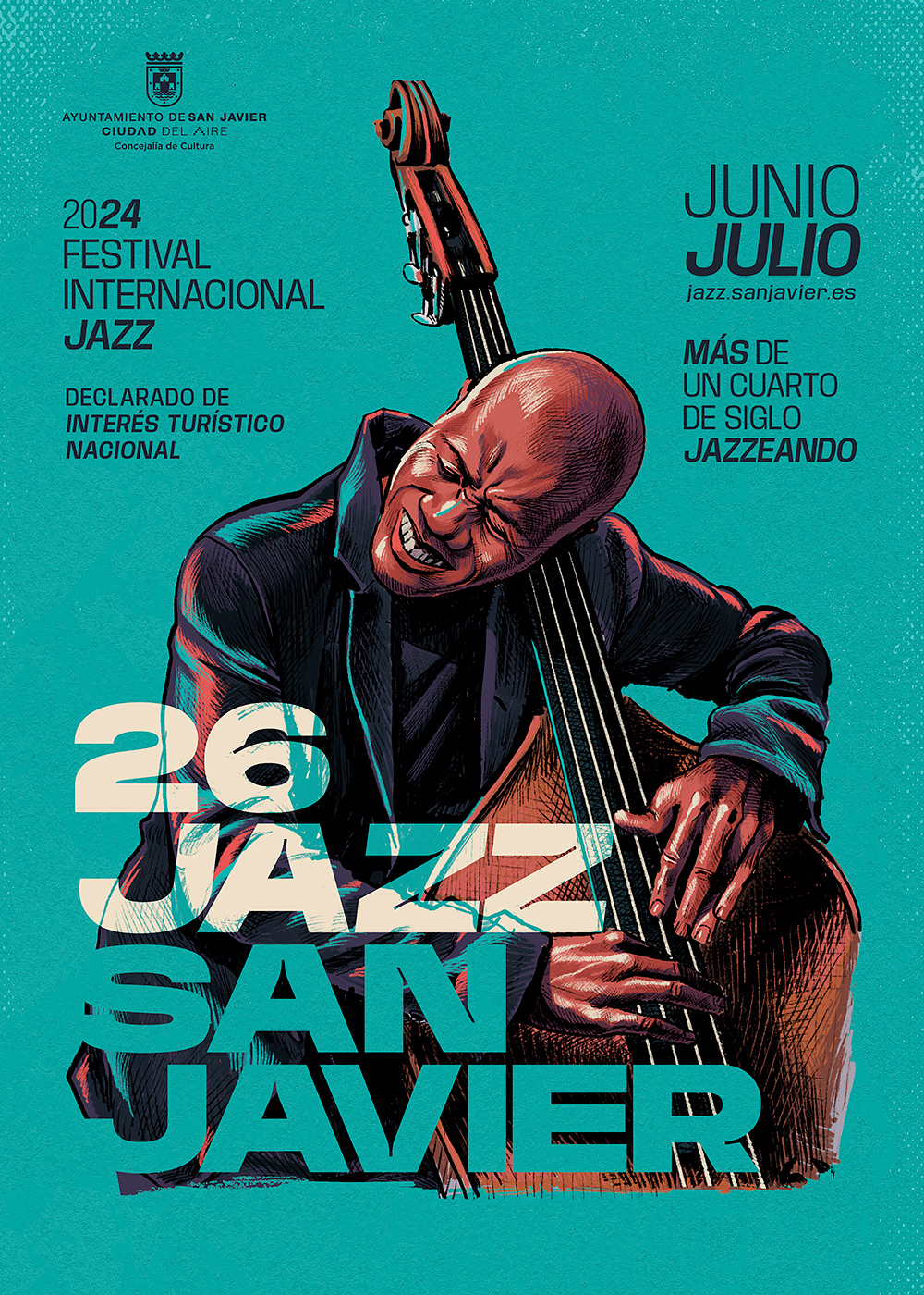 Cartel de la XXVI edición del Festival Internacional de Jazz de San Javier 2024