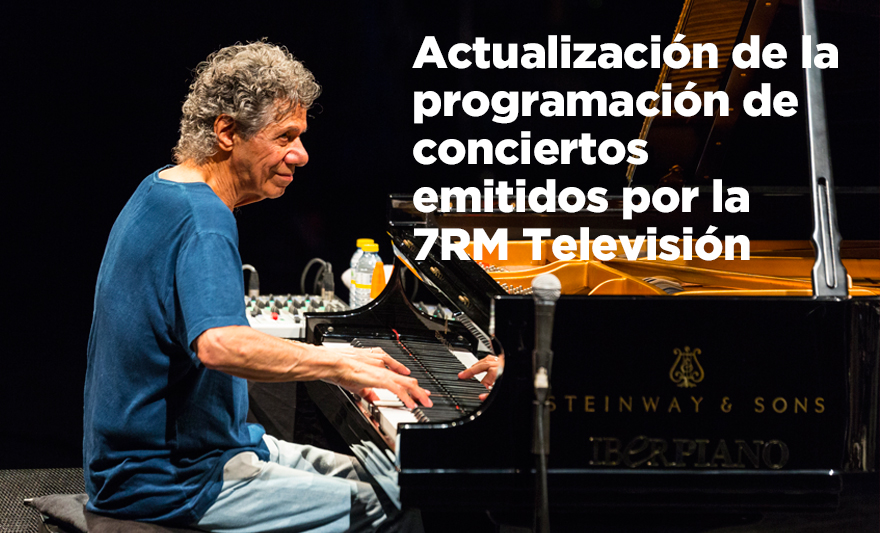 Actualización de la programación de conciertos emitidos por la 7RM Televisión